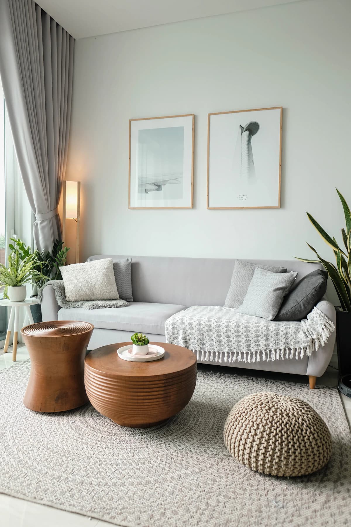 Illustrative thoughtfully furnished living space